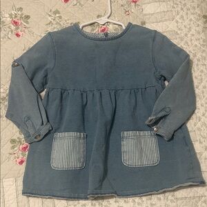 Zara Blue Long Sleeve Kids Top